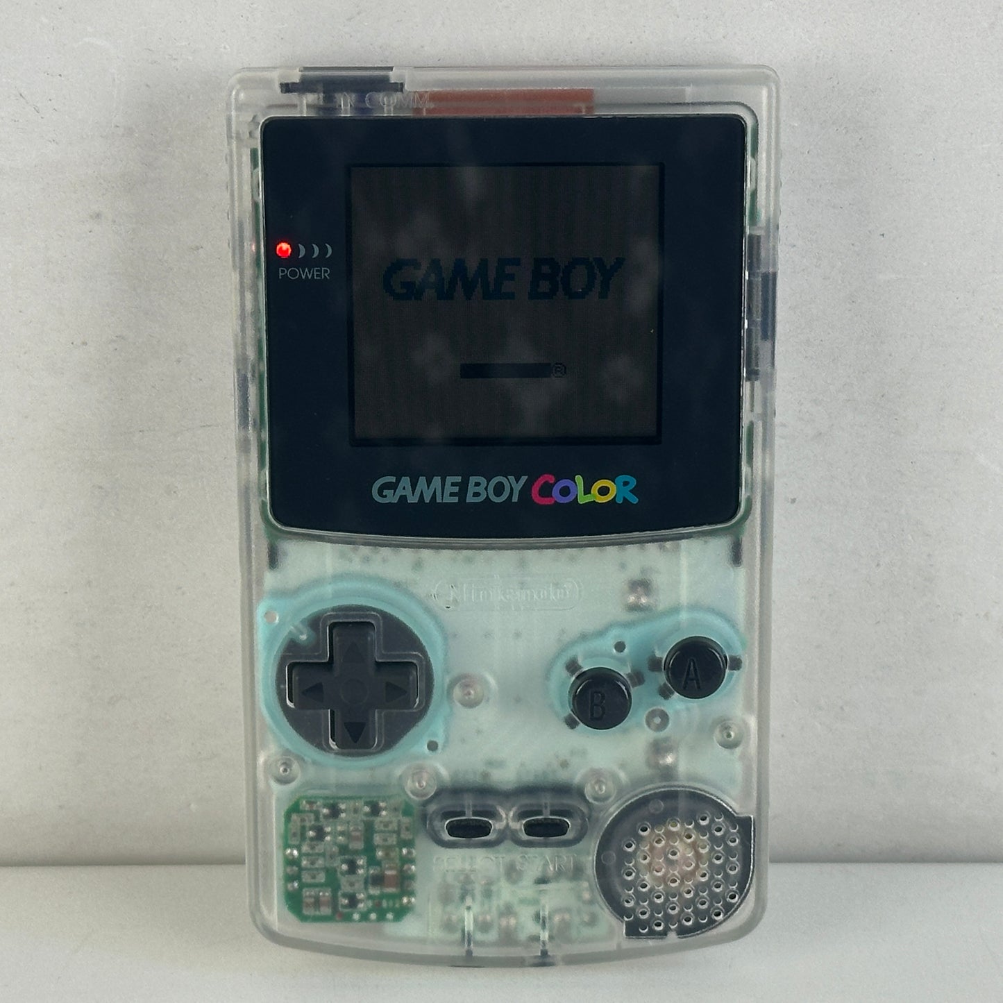 Nintendo Game Boy Color Clear Skeleton CGB-001 No Box
