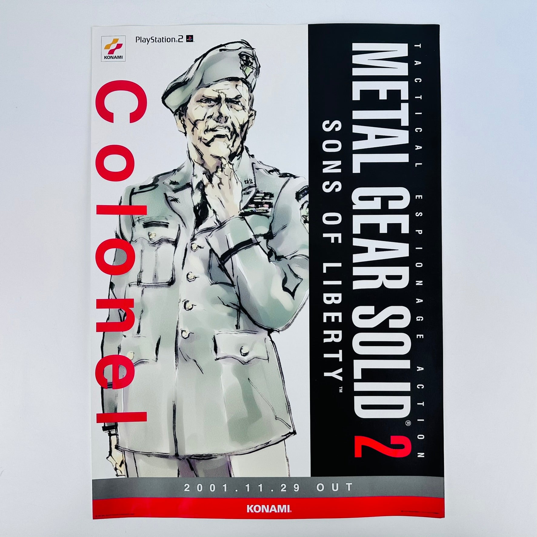 metal gear solid colonel campbell Metal Gear Solid 2 B2 Promo Poster Colonel Campbell – Japan4ever
