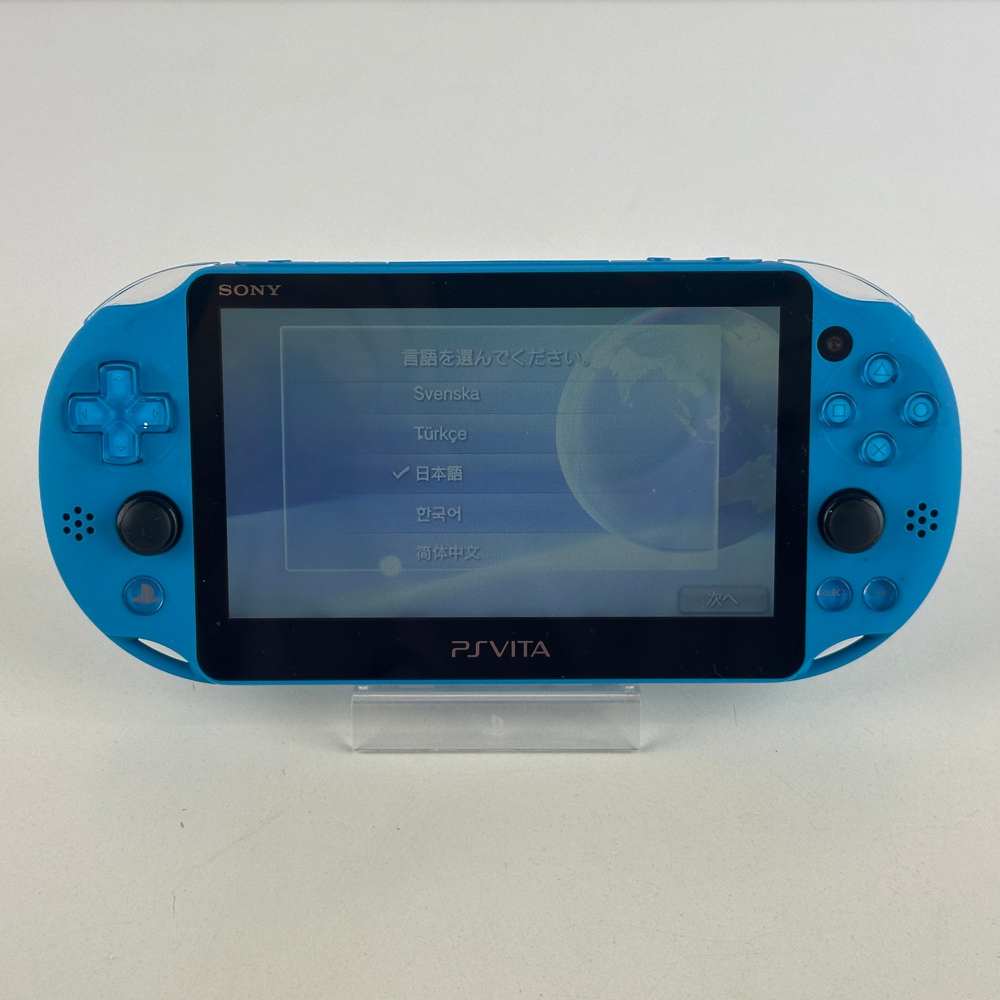 Sony PS Vita Aqua Blue PCH-2000ZA23 No Box