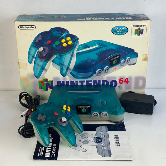 Nintendo 64 Clear Blue NUS-001 Console NTSC-J