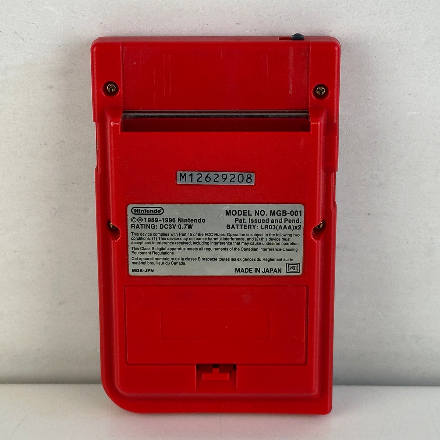 Nintendo Game Boy Pocket Red MGB-001 No Box