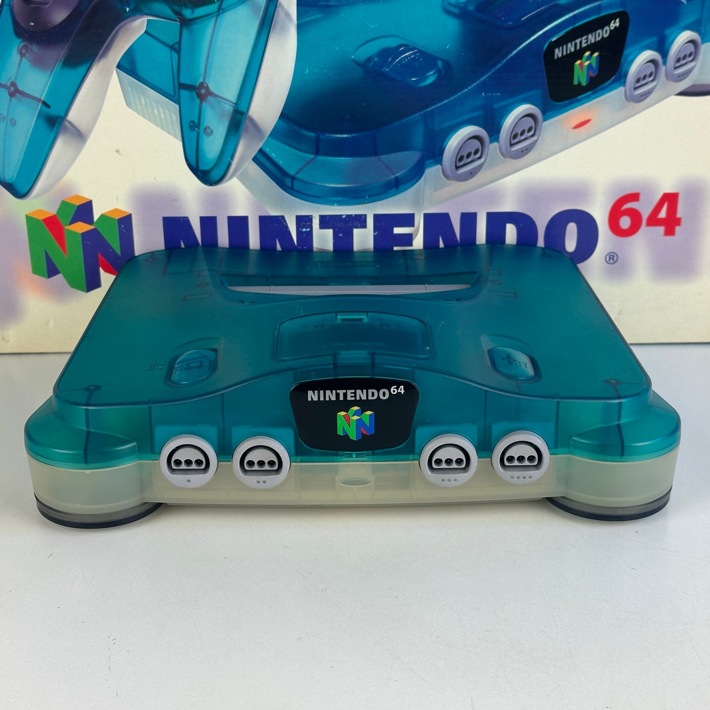 Nintendo 64 Clear Blue NUS-001 Console NTSC-J