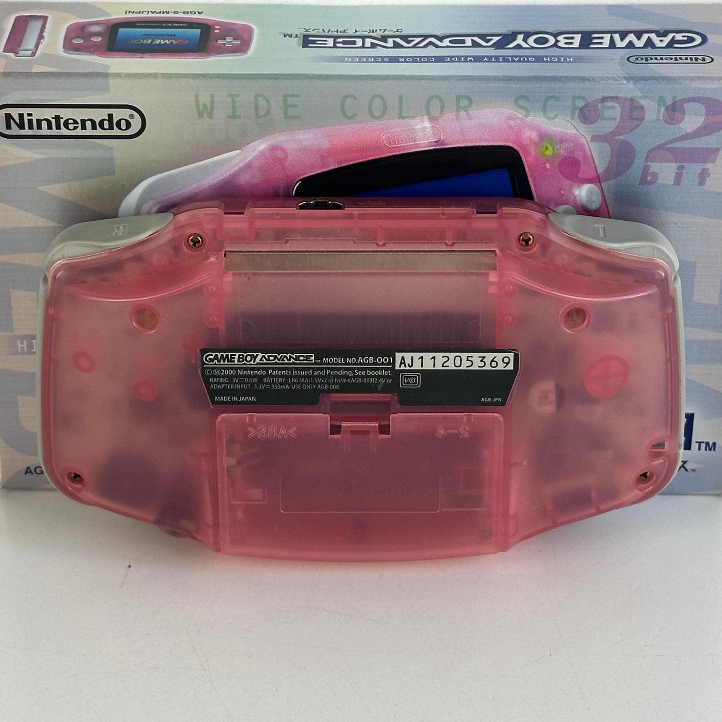 Nintendo Game Boy Advance Milky Pink AGB-001