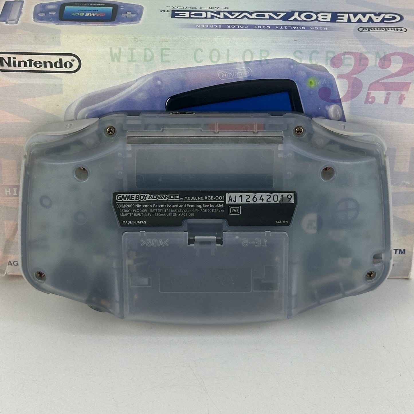 Nintendo Game Boy Advance Milky Blue AGB-001