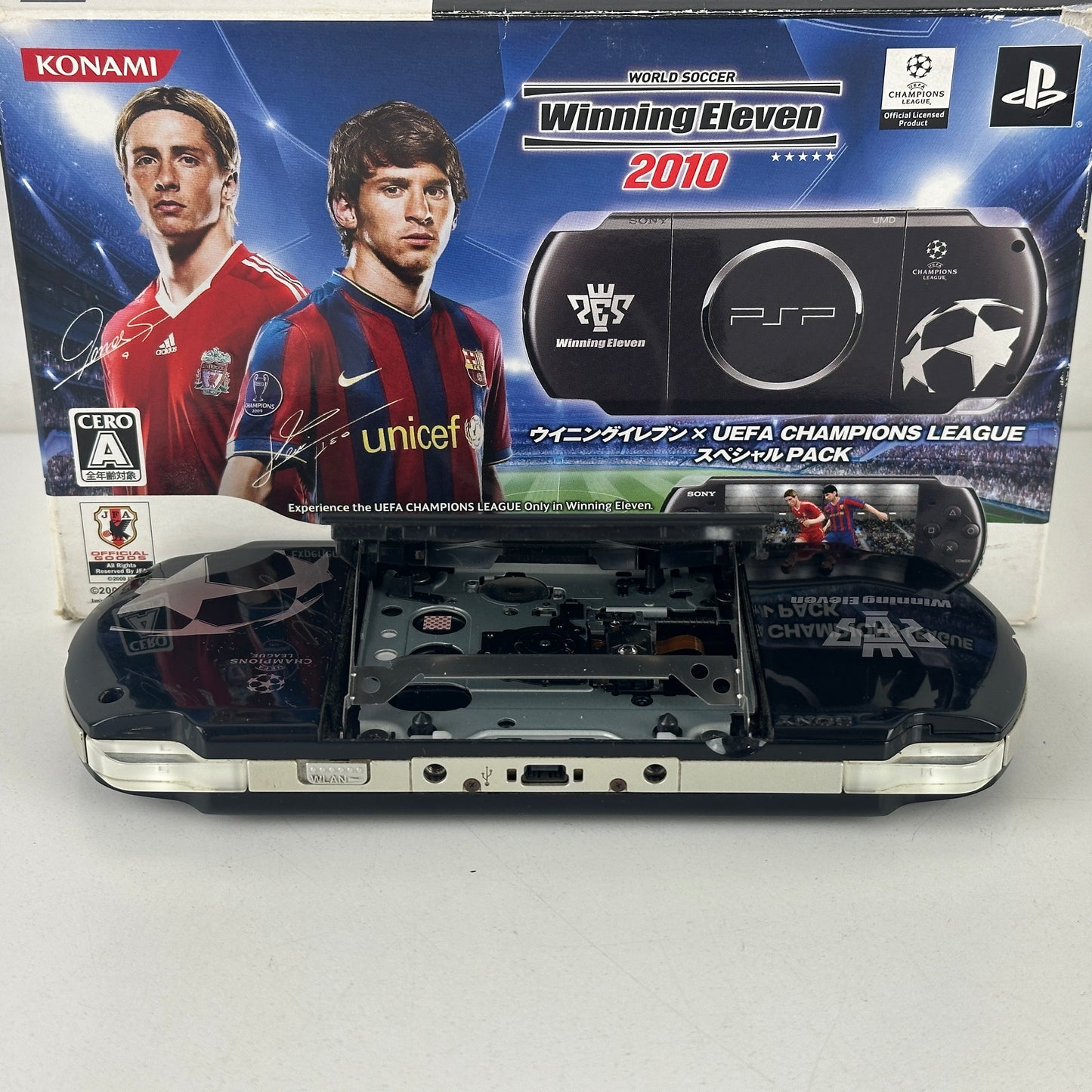 Sony PSP 3000 Winning Eleven × UEFA Champions League Special Pack Piano Black