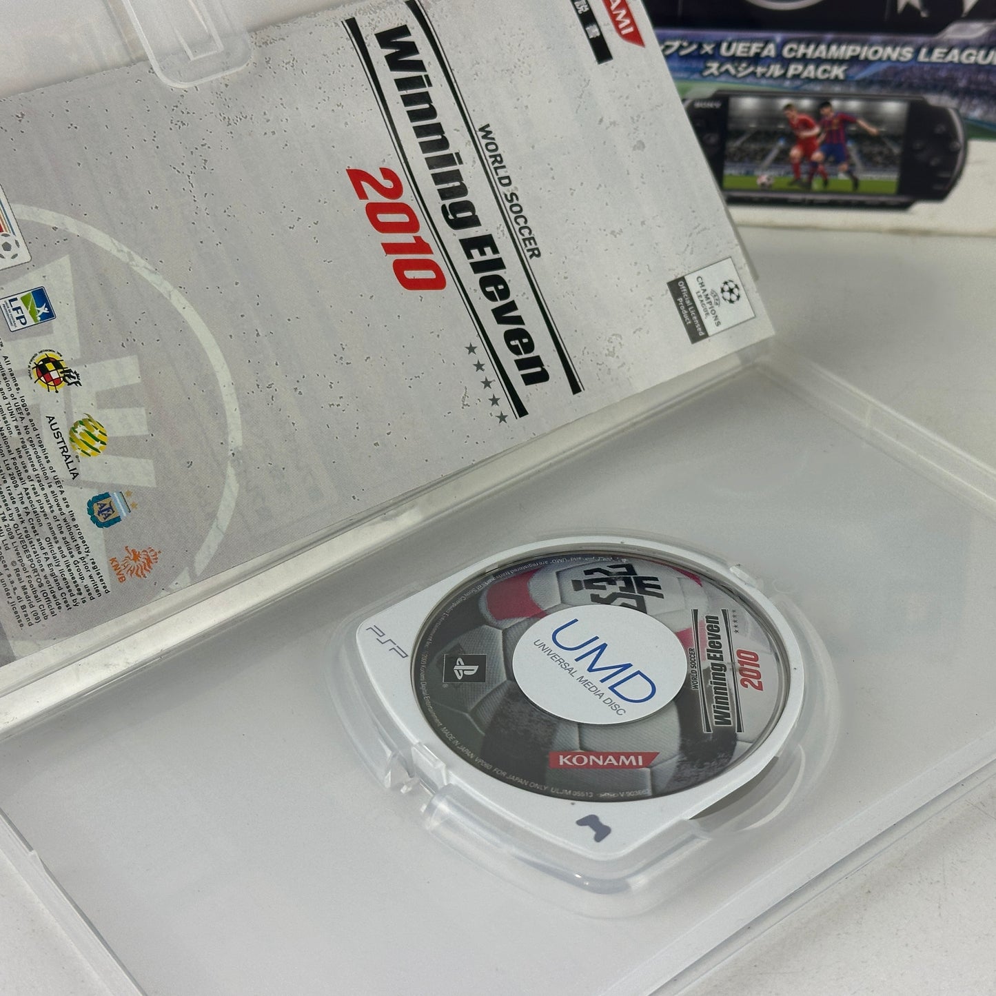 Sony PSP 3000 Winning Eleven × UEFA Champions League Special Pack Piano Black