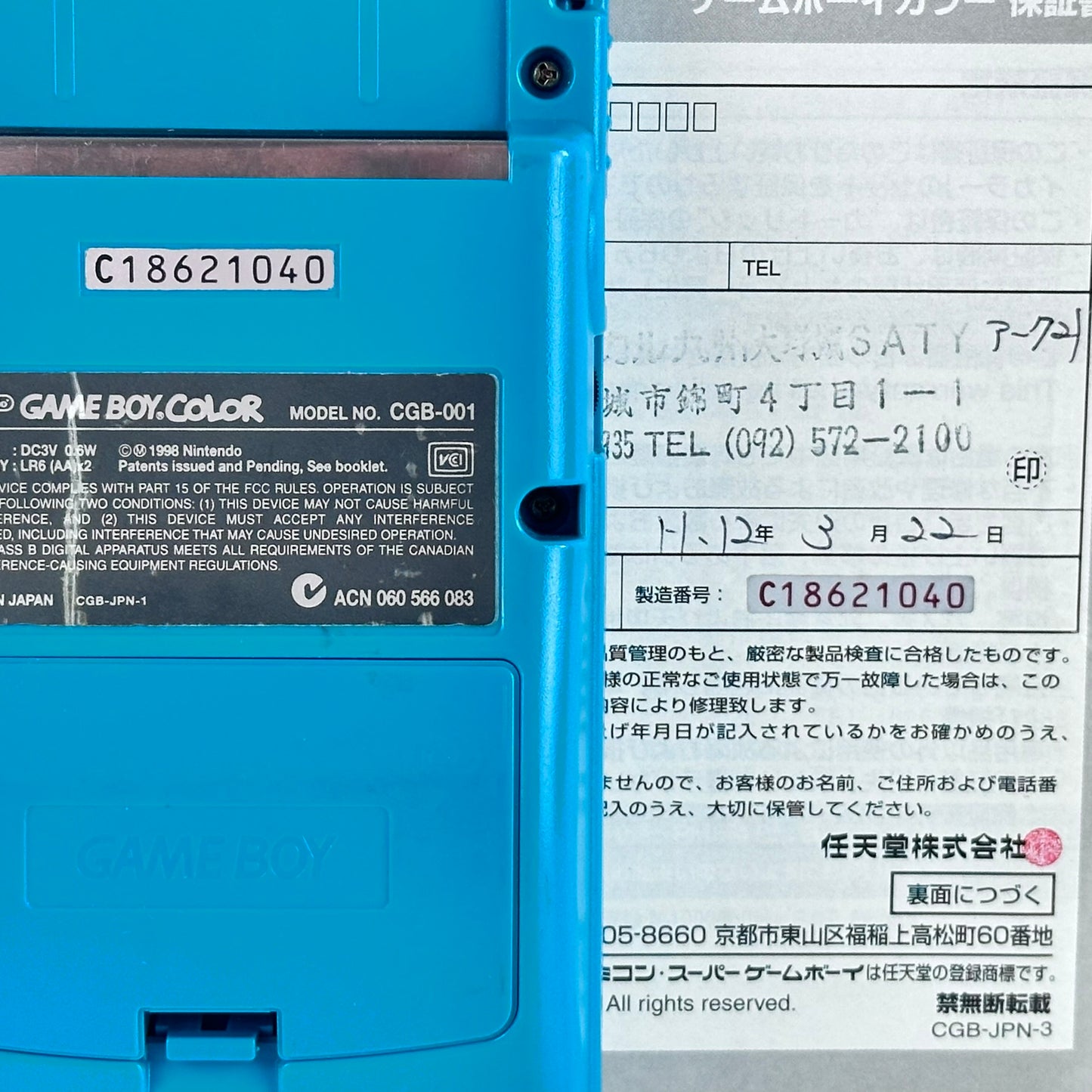 Nintendo Game Boy Color Blue CGB-001