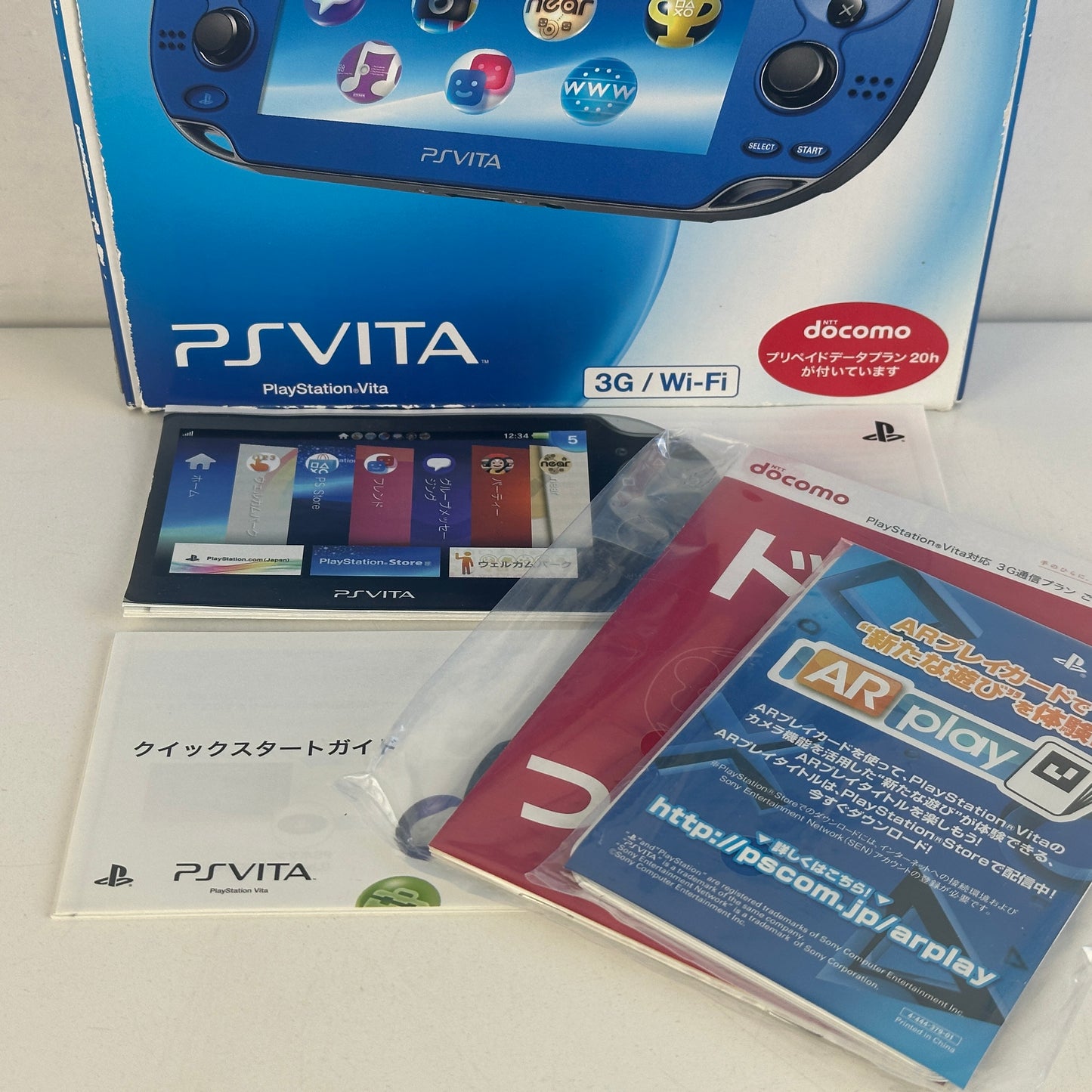 [ RARE ] Sony PlayStation PS Vita Sapphire Blue PCH-1000ZA04