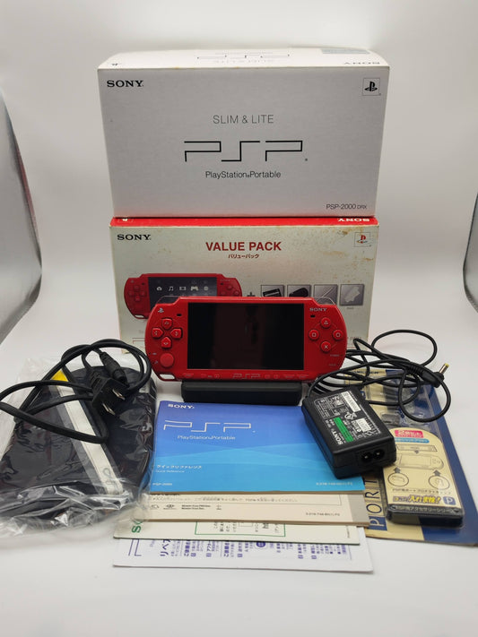 Sony PSP 2000 Deep Red Value Pack PSP-2000DR