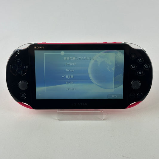 Sony PS Vita Pink Black PCH-2000ZA15 No Box