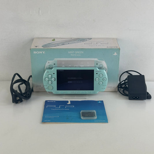 [ RARE ] Sony PSP 2000 Mint Green PSP-2000MG