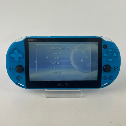 Sony PS Vita Aqua Blue PCH-2000ZA23 No Box