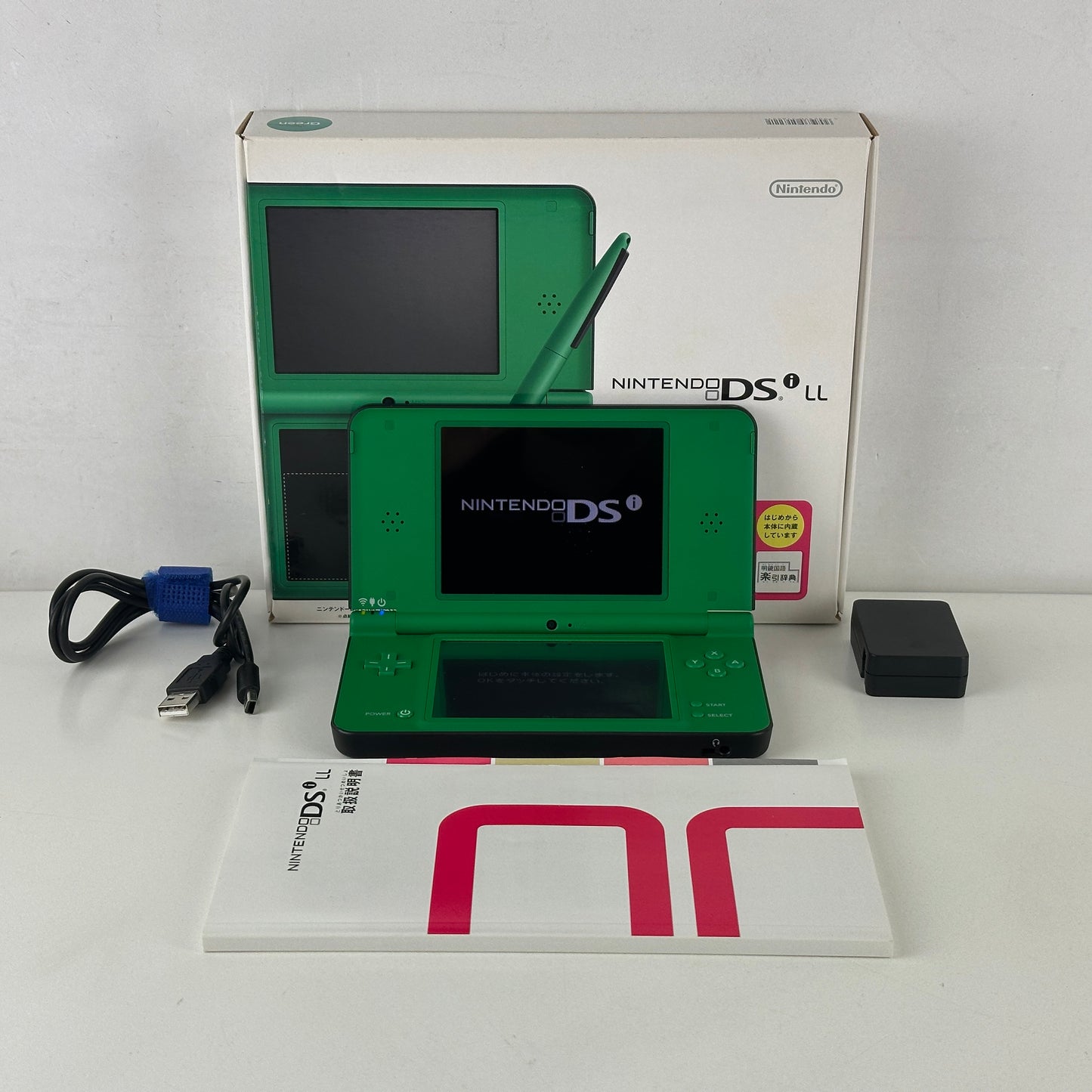 [ RARE ] Nintendo DSi LL Green UTL-S-MKA EXCLUSIVE JAPAN