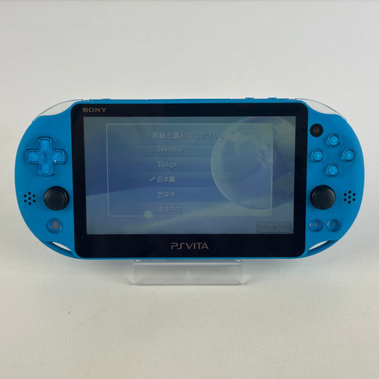 Sony PS Vita Aqua Blue PCH-2000ZA23 No Box