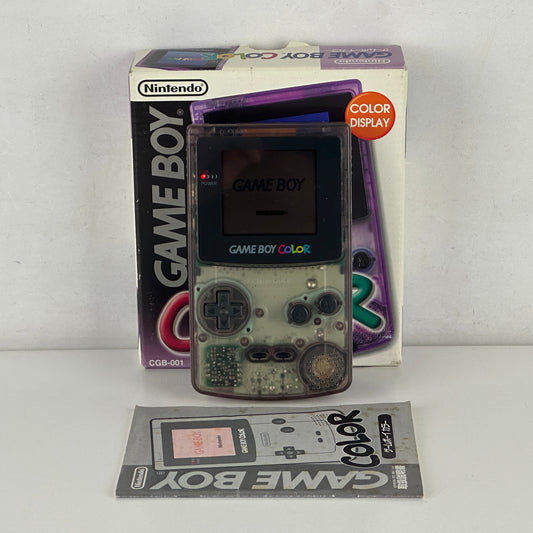 Nintendo Game Boy Color Clear Purple CGB-001