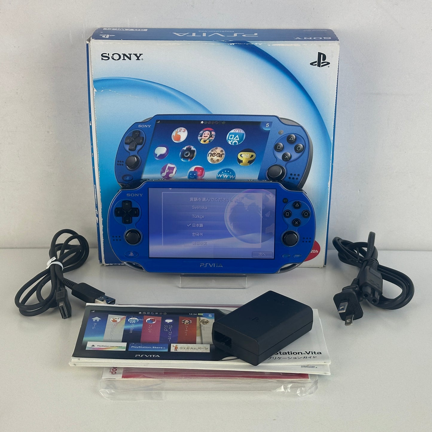 [ RARE ] Sony PlayStation PS Vita Sapphire Blue PCH-1000ZA04