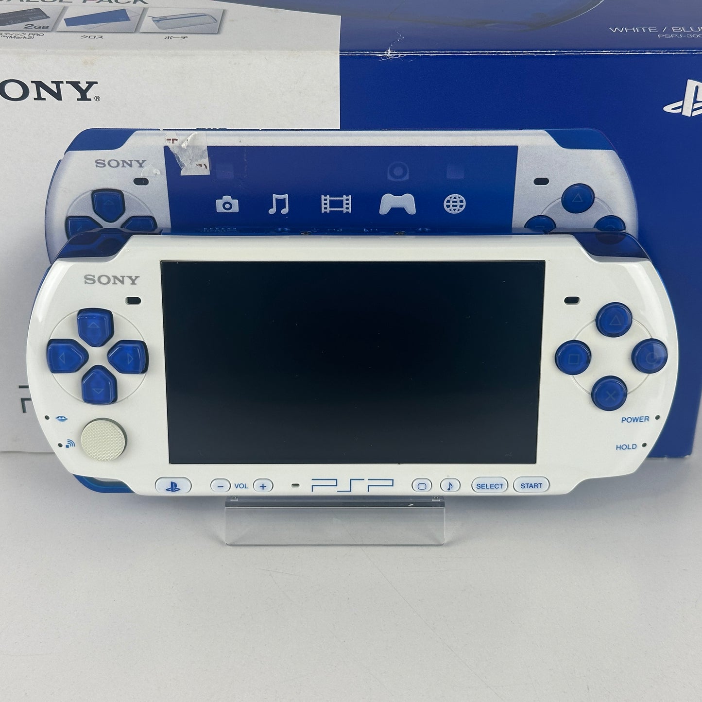 [ RARE ] Sony PSP 3000 White Blue PSP-3000WB