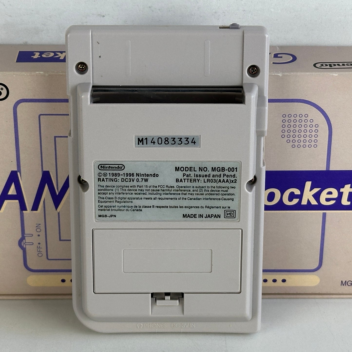 [ RARE ] Nintendo Game Boy Pocket Off White Classic MGB-001