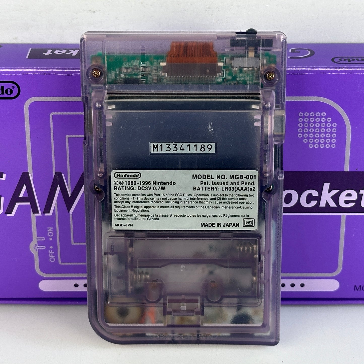 Nintendo Game Boy Pocket Clear Purple MGB-001