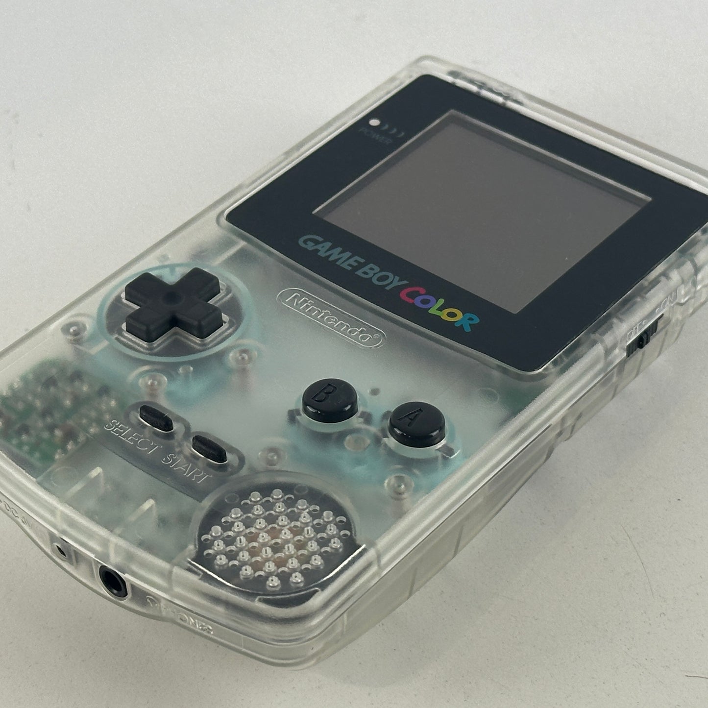 Nintendo Game Boy Color Clear Skeleton CGB-001 No Box