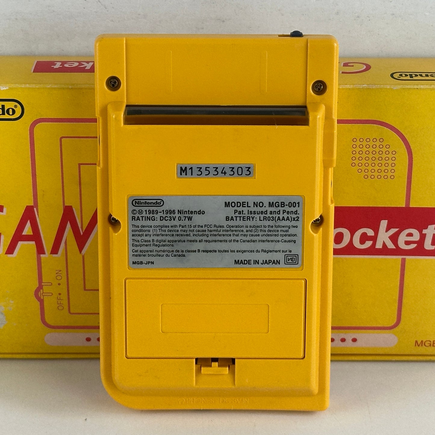Nintendo Game Boy Pocket Yellow MGB-001