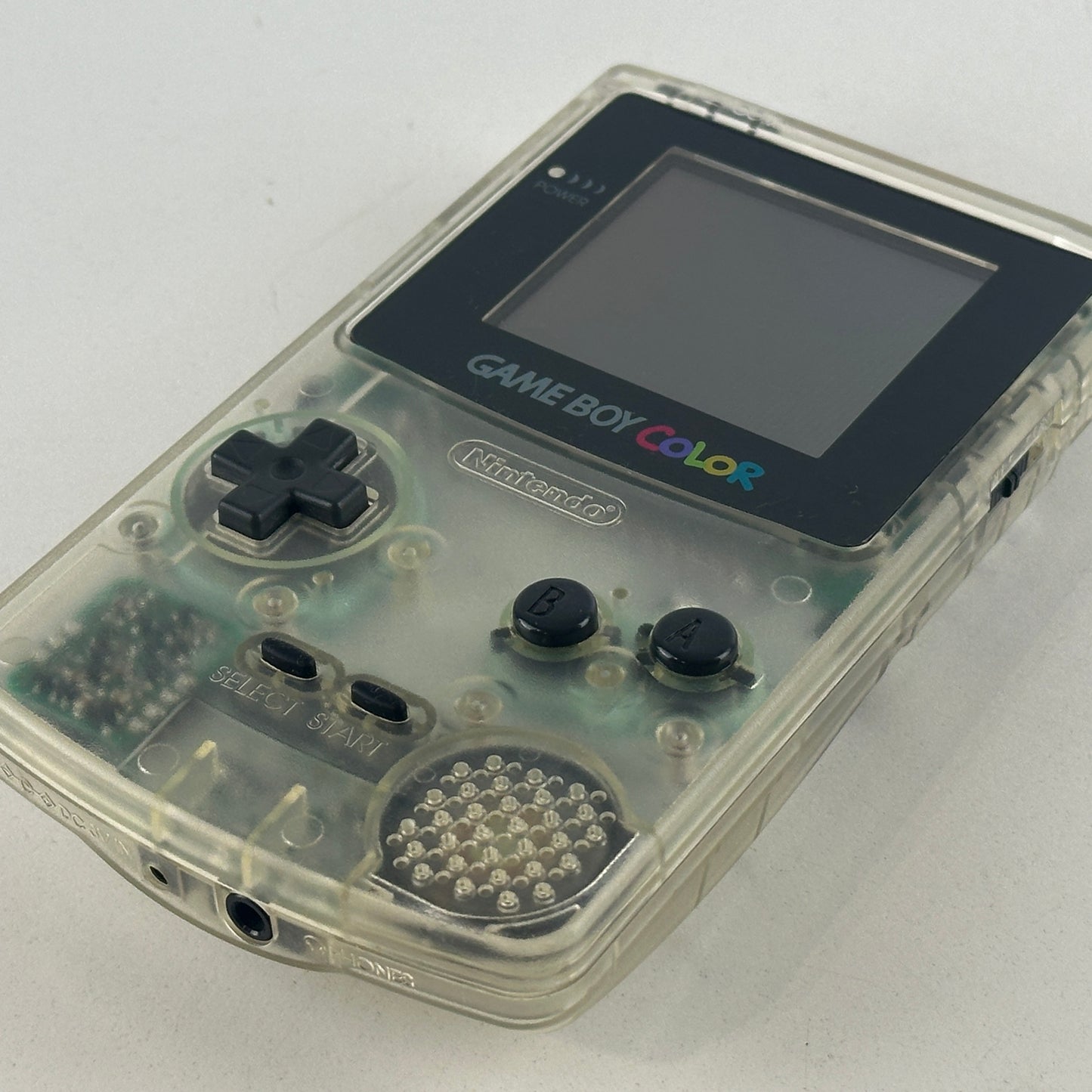 Nintendo Game Boy Color Clear Skeleton CGB-001 No Box