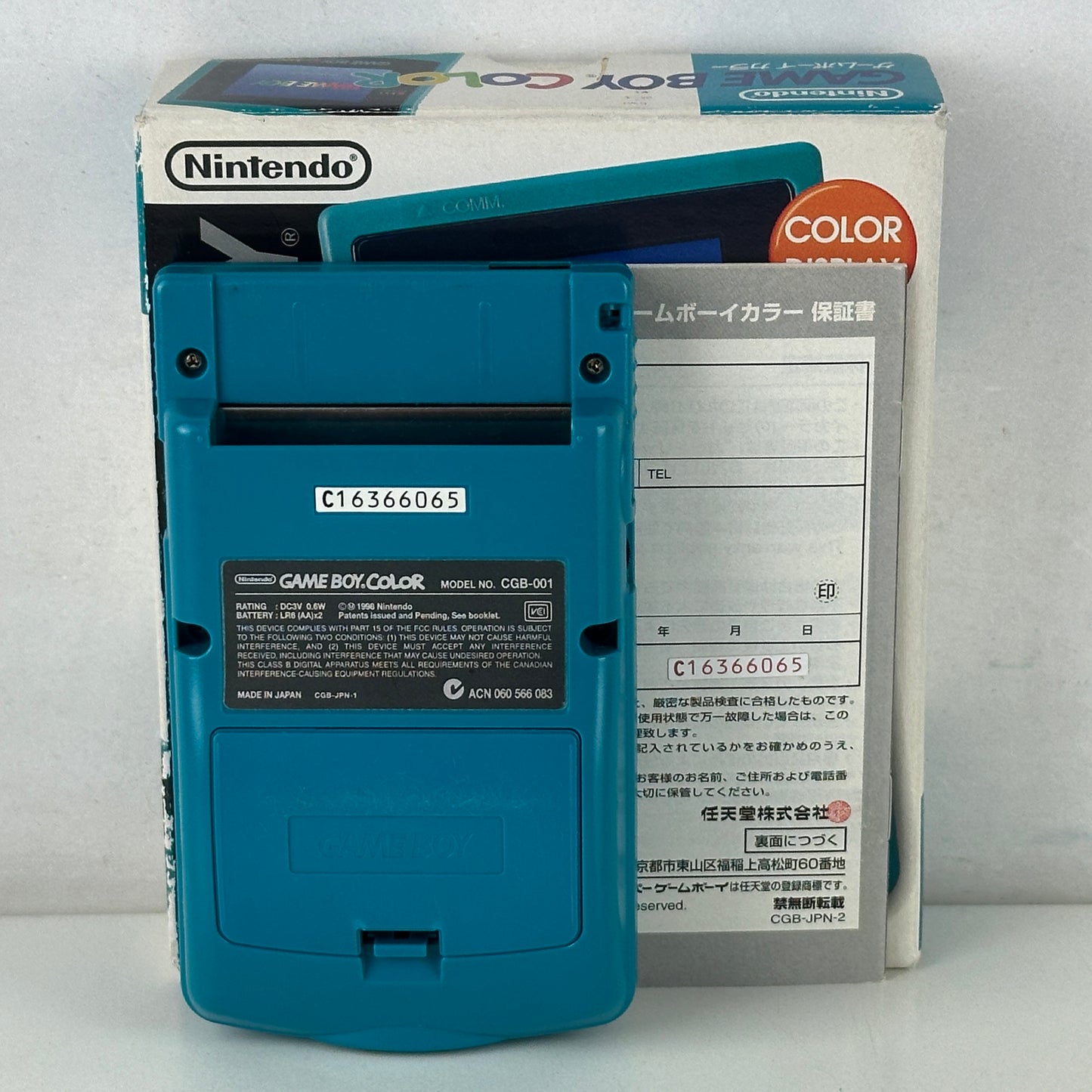 Nintendo Game Boy Color Blue CGB-001