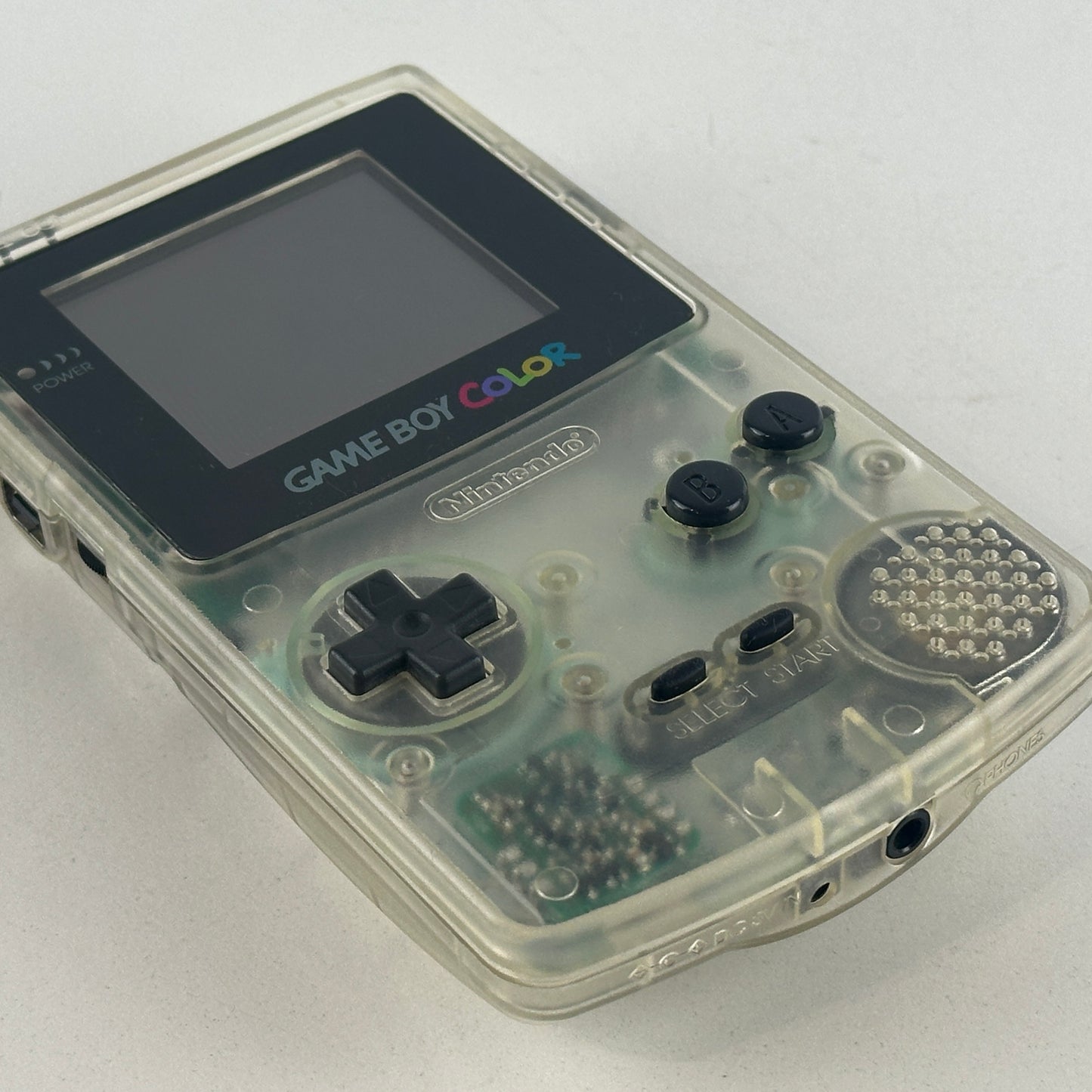 Nintendo Game Boy Color Clear Skeleton CGB-001 No Box