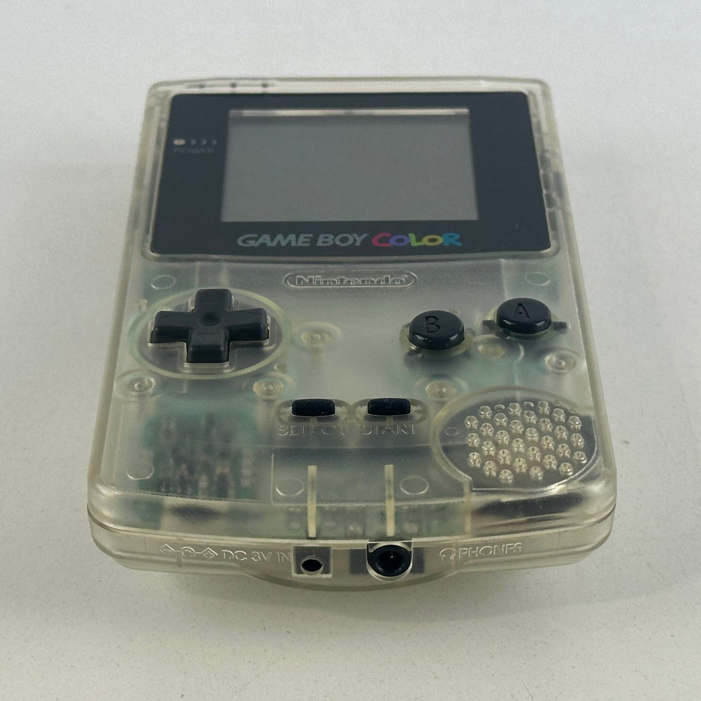 Nintendo Game Boy Color Clear Skeleton CGB-001 No Box