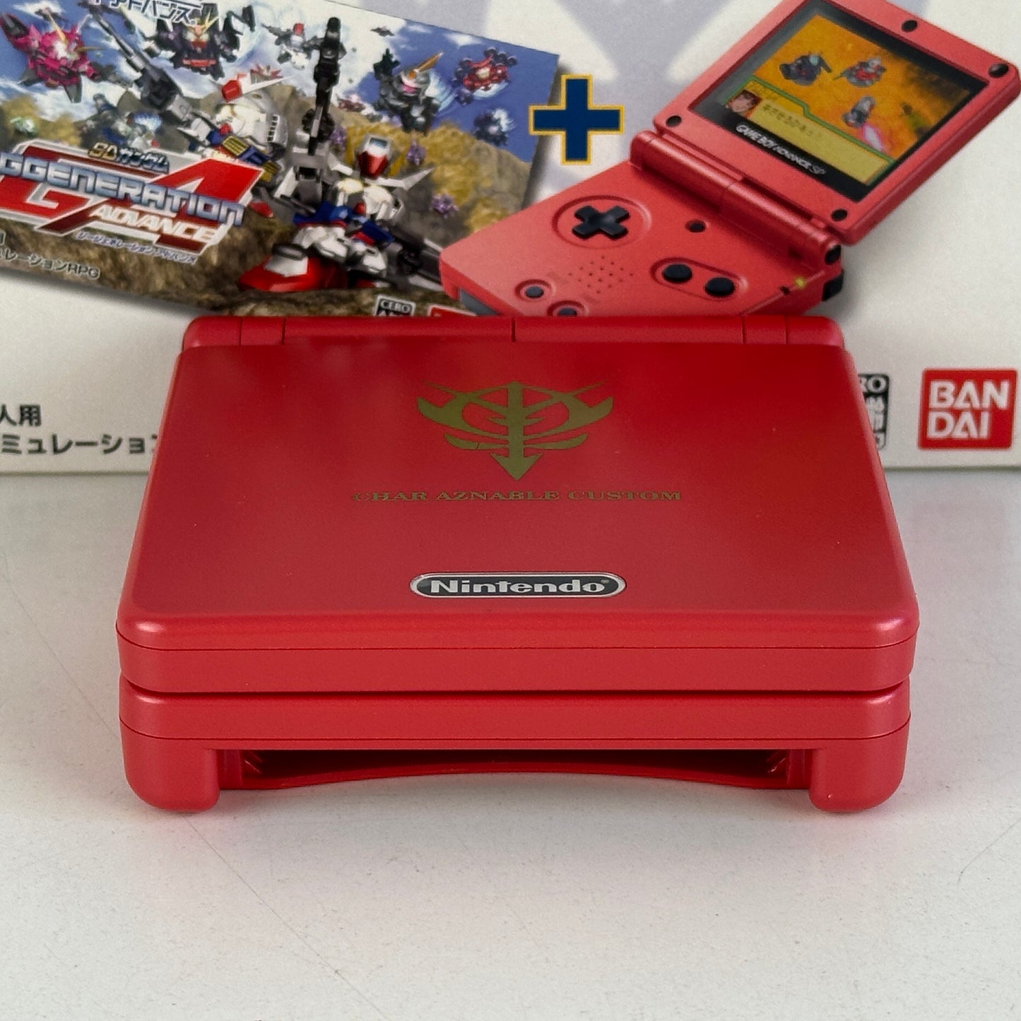 Nintendo Game Boy Advance SP SD Gundam Char's Custom Color AGS-001