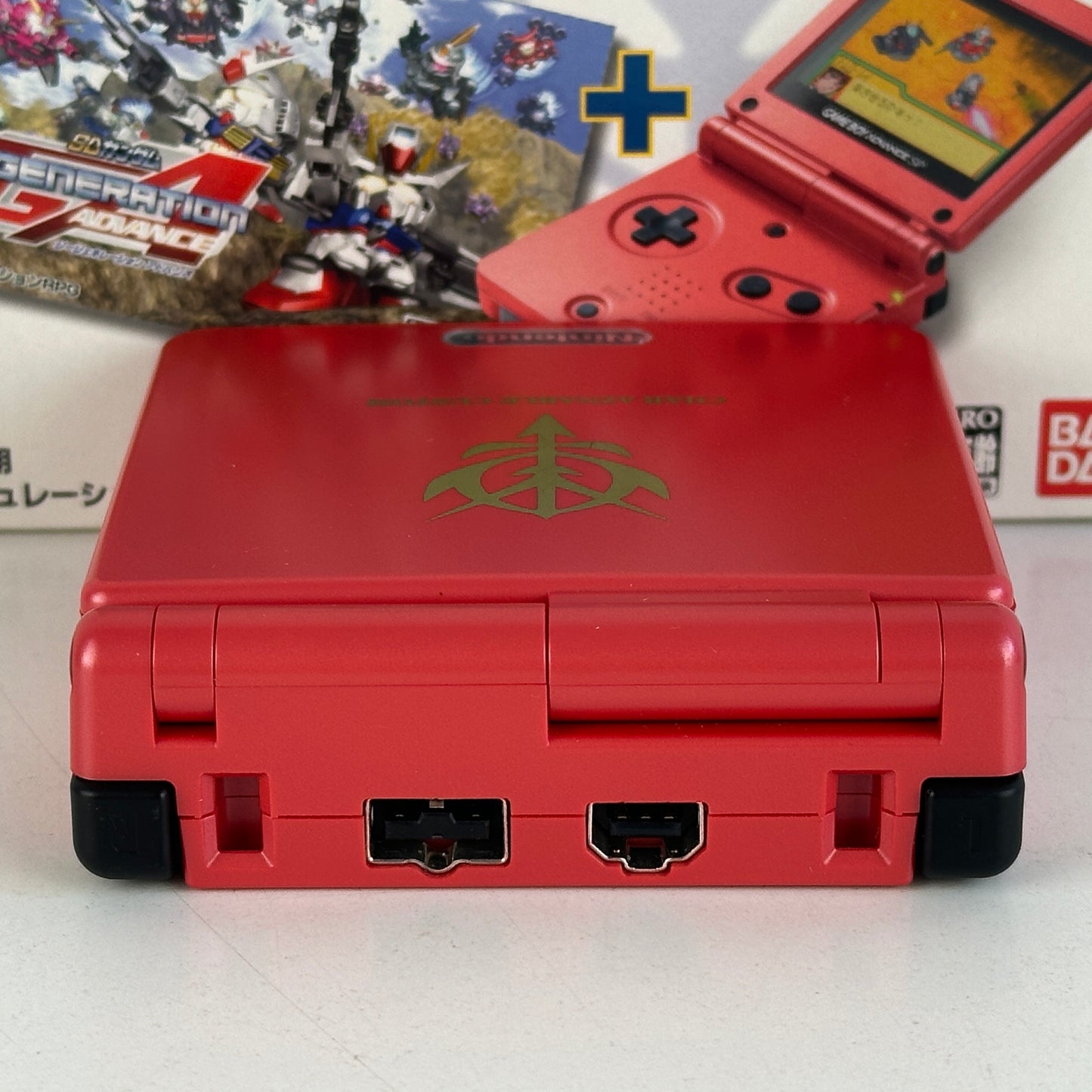 Nintendo Game Boy Advance SP SD Gundam Char's Custom Color AGS-001
