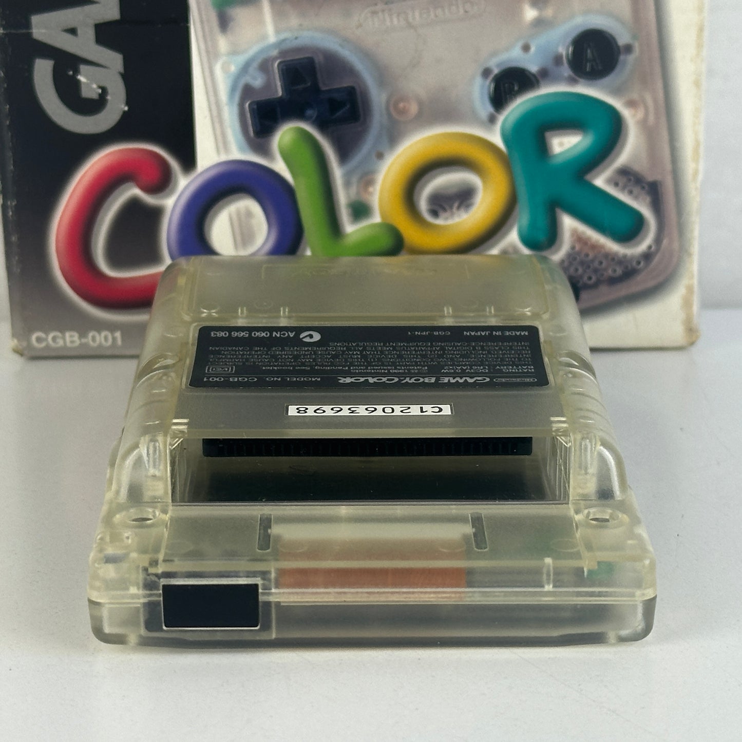 Nintendo Game Boy Color Clear Skeleton CGB-001
