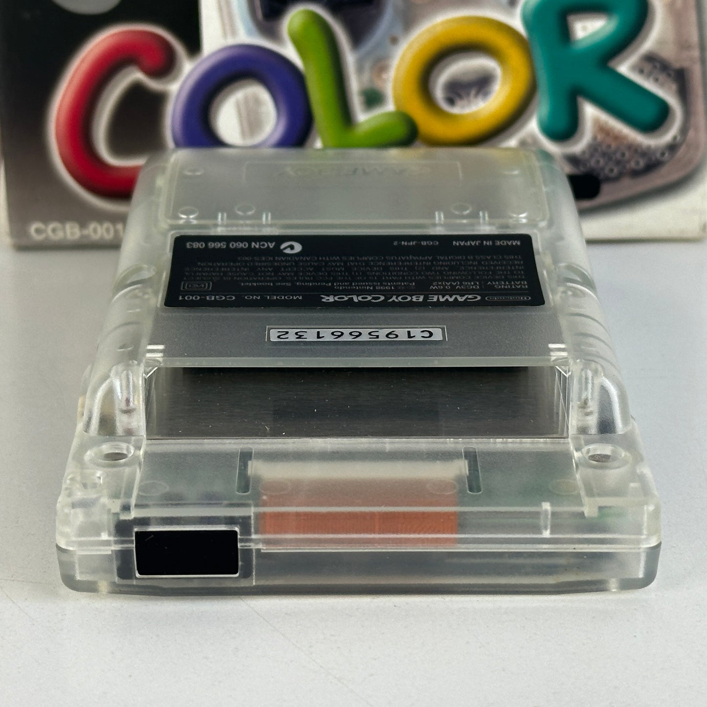 Nintendo Game Boy Color Clear Skeleton CGB-001