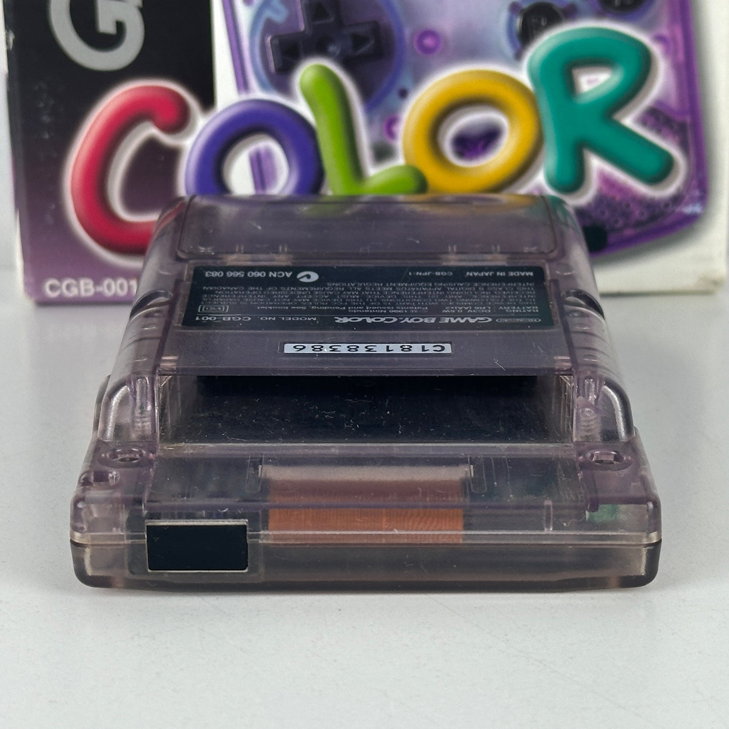 Nintendo Game Boy Color Clear Purple CGB-001