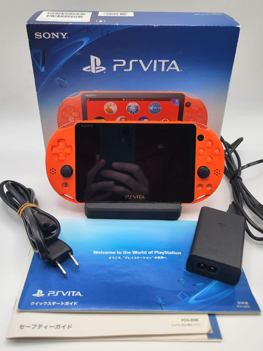 [ RARE ] Sony PS Vita Neon Orange Exclusive Color Japan PCH-2000ZA24